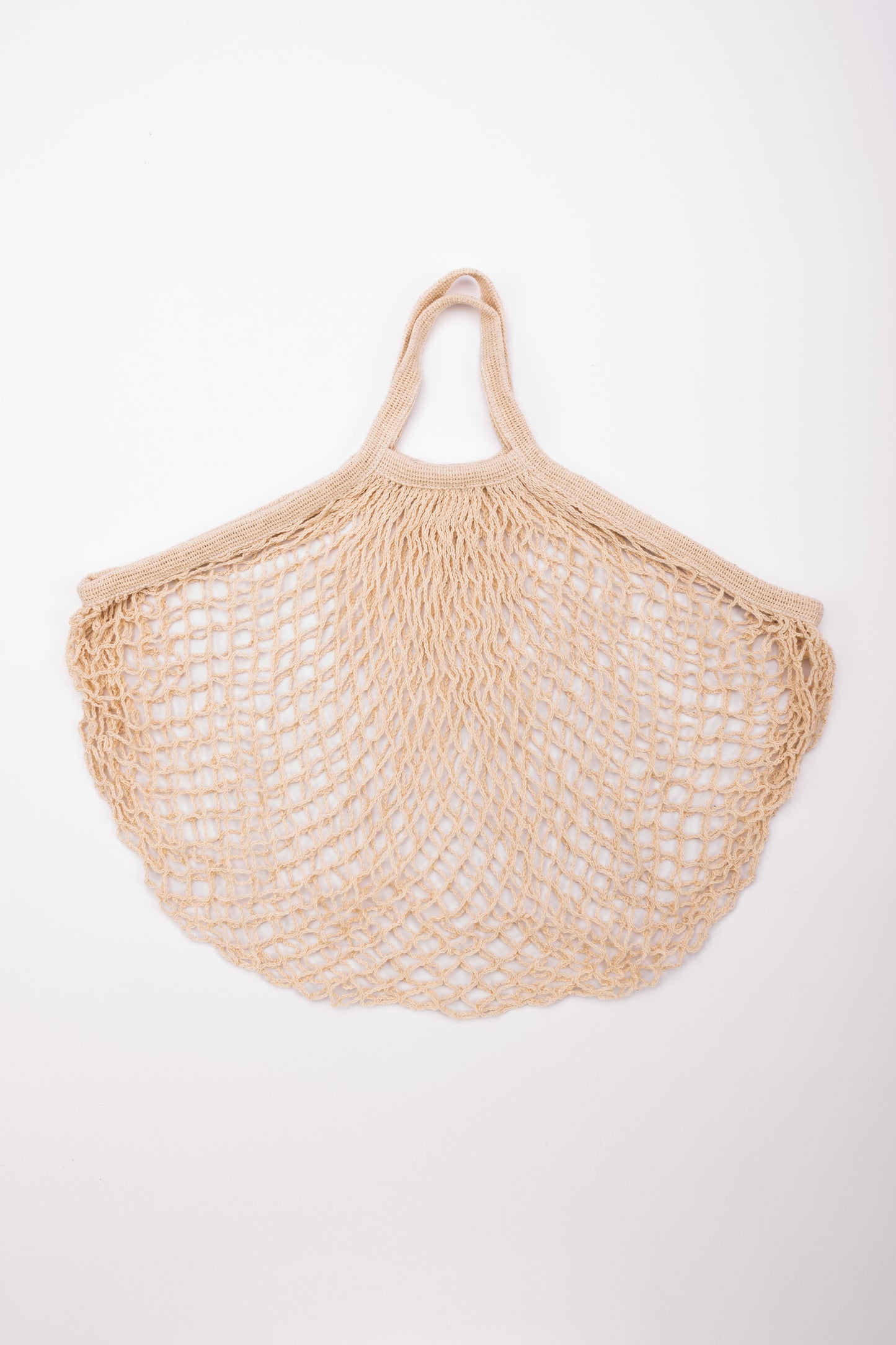 Reusable Cotton Bags - Oatmeal - Cotton String Bag-Short Handle